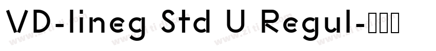 VD-lineg Std U Regul字体转换